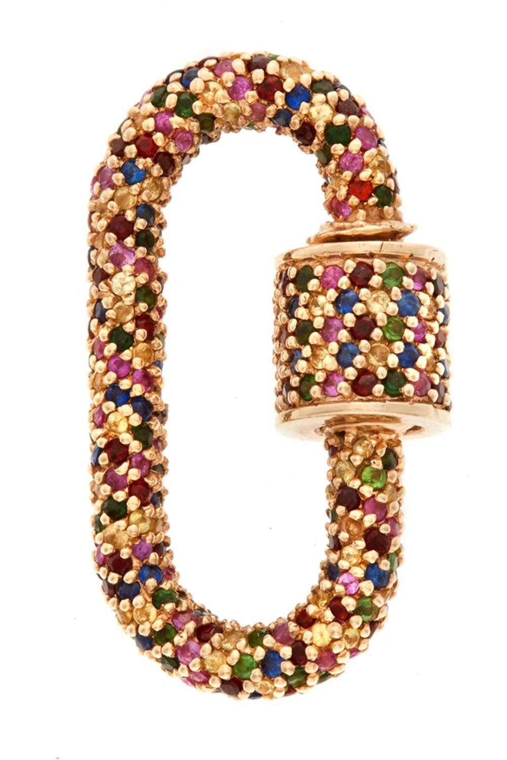 Mixed Sapphire Allstone Lock