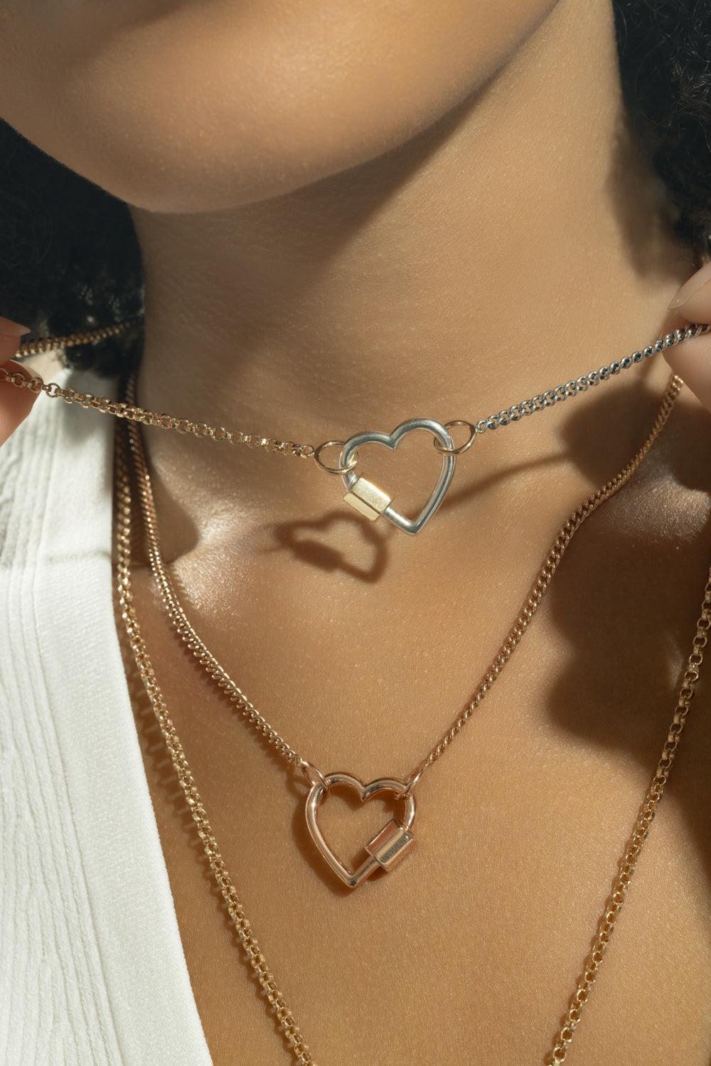 Mixed Up Half And Half Chain Necklace - Image 3