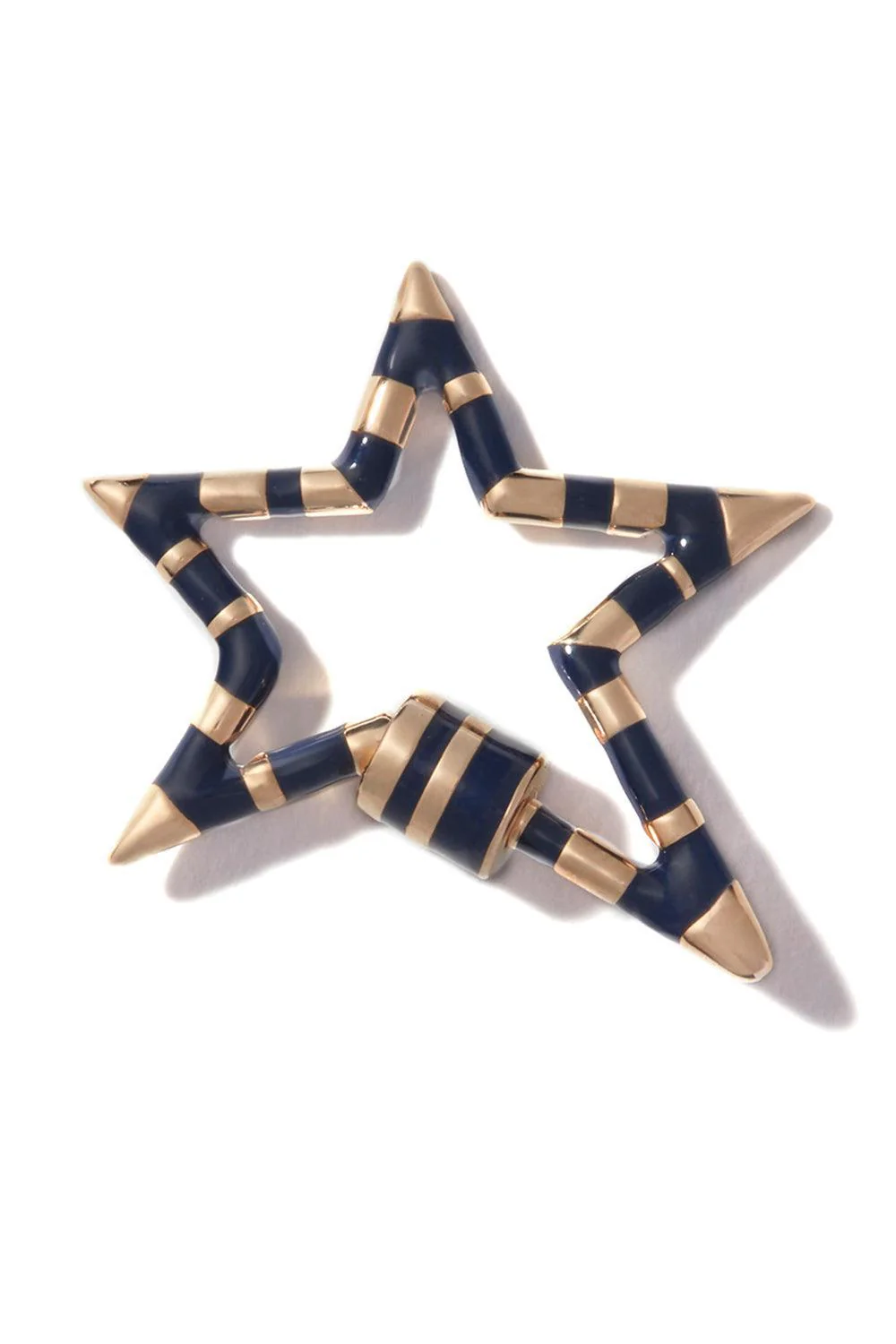 Navy Striped Starlock
