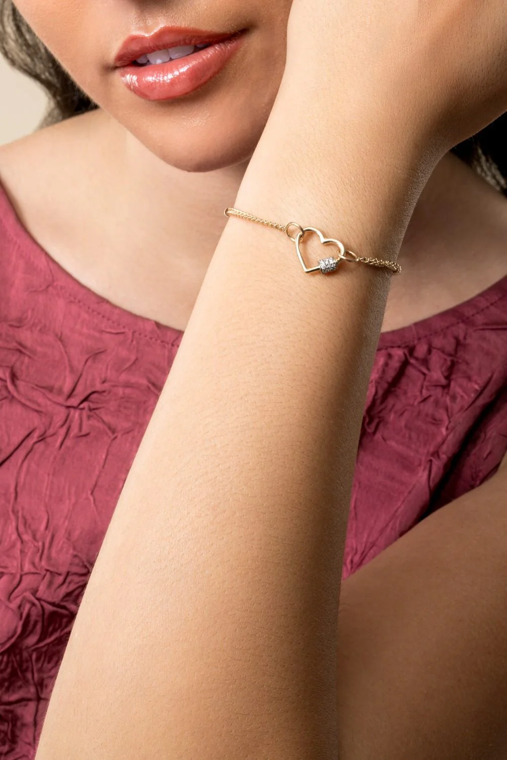 Not So Heavy Curb Chain Bracelet - Yellow Gold - 6in - Image 2