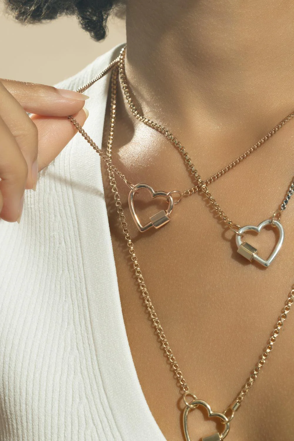 Not So Heavy Curb Chain - Rose Gold - 16in - Image 3