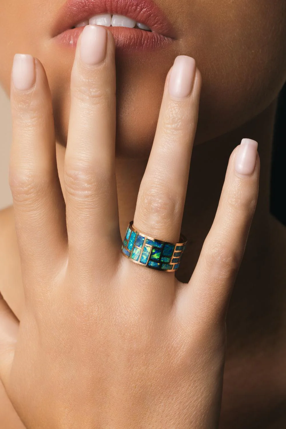 Opal All Inlay Ring - Image 4