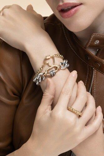 Rolling Curb Chain Bracelet - Yellow Gold - 6in - Image 3
