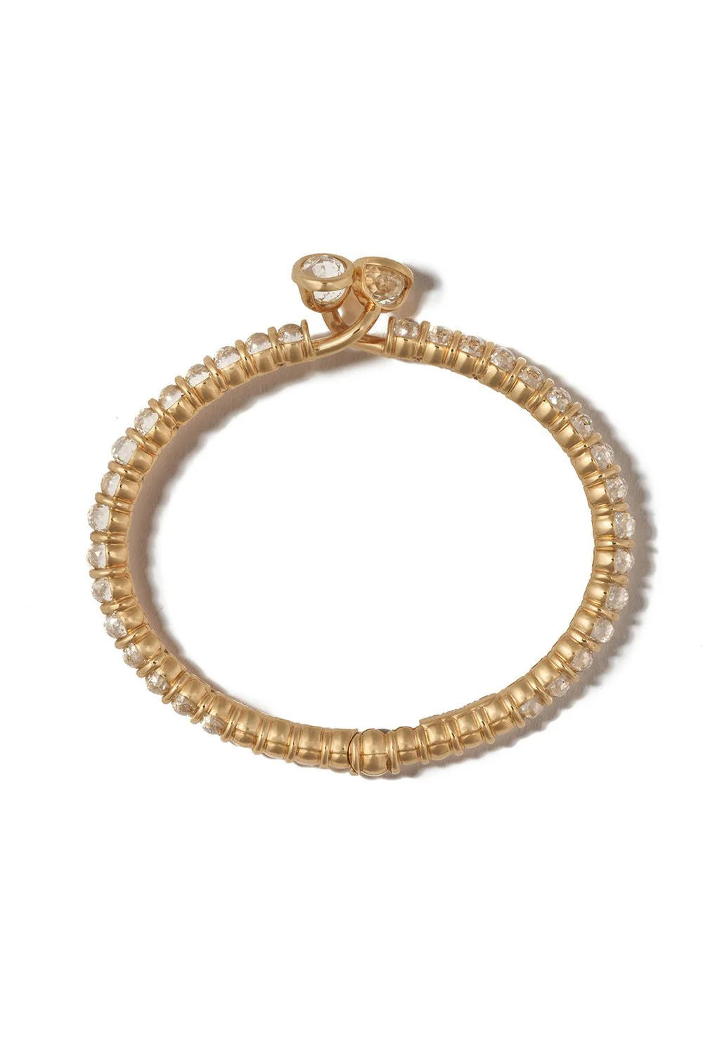 Rolling Spheres Diamond Cuff Bracelet