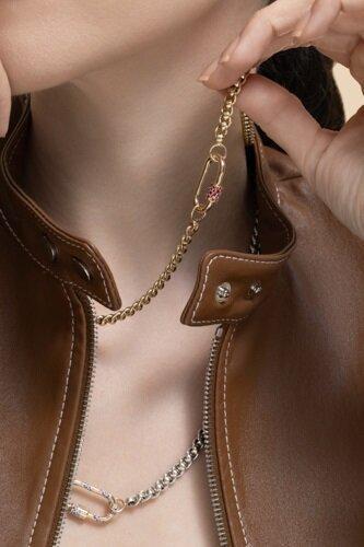 Rope Chain Necklace - Platinum - Image 4