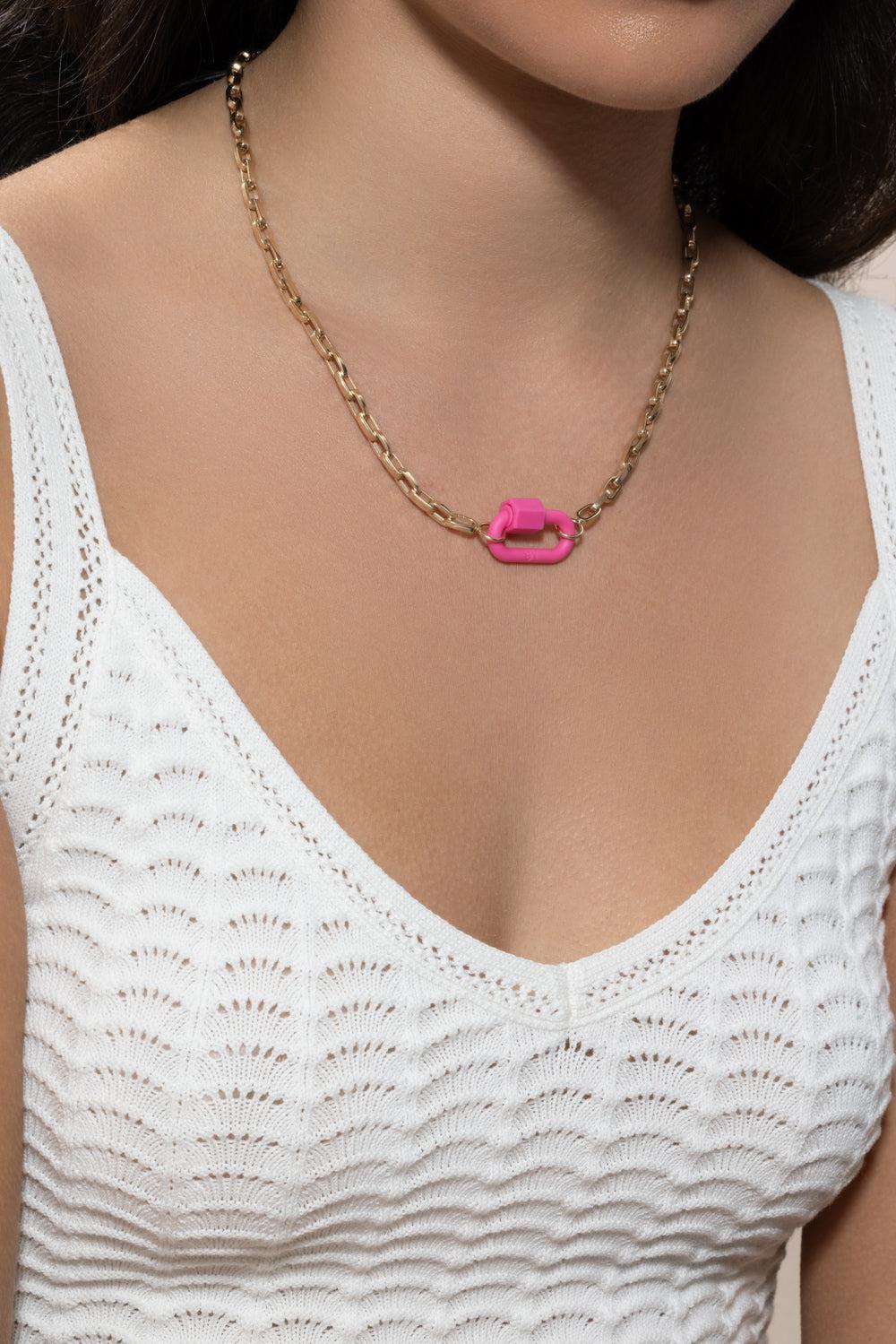 Rubber Chubby Medium Lock - Flamingo - Image 3