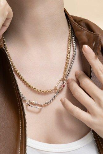 Ruby Stoned Medium Lock - Image 4
