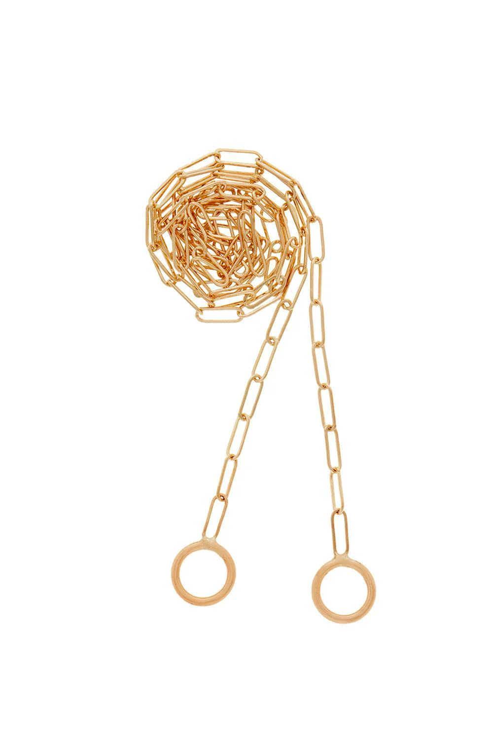 Square Link Chain - Yellow Gold - 15in