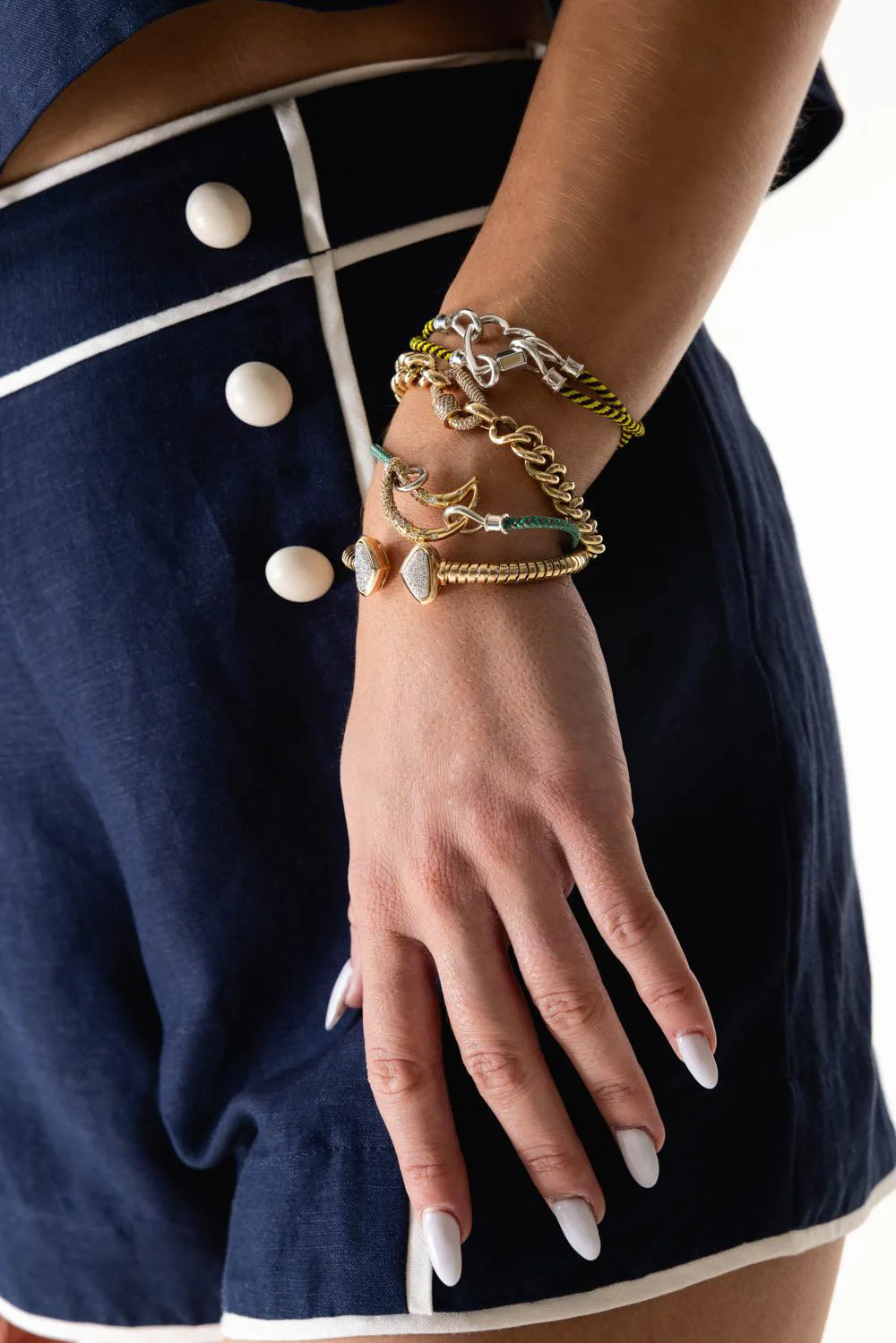 The String Project Bracelet - Bumblebee - Silver - Image 4