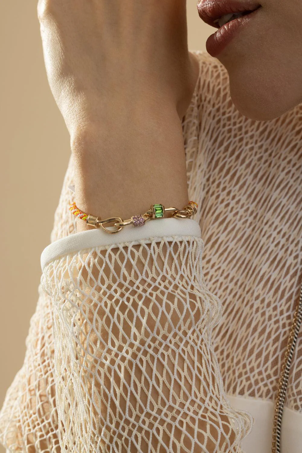 The String Project Bracelet - Creamsicle - Image 3