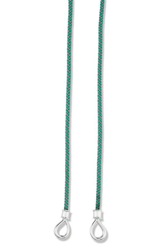 The String Project Necklace - Greenbean - Silver