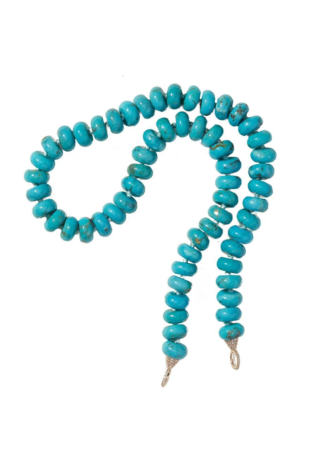 Turquoise Rondelle Strand Necklace