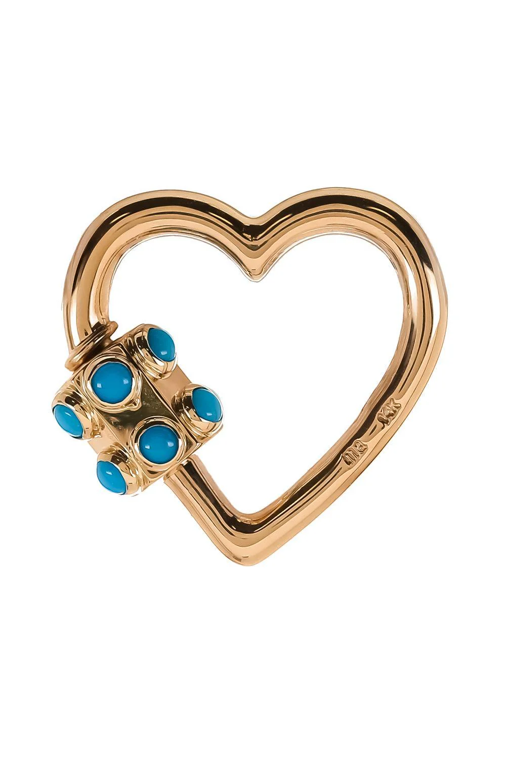 Turquoise Stoned Heart Lock