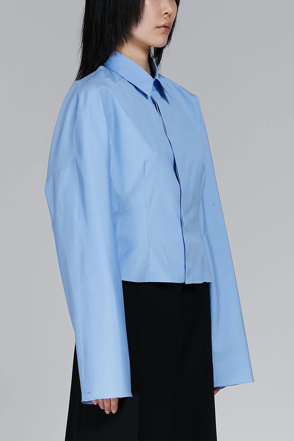 Gathered Shirt - Iris Blue - Image 2