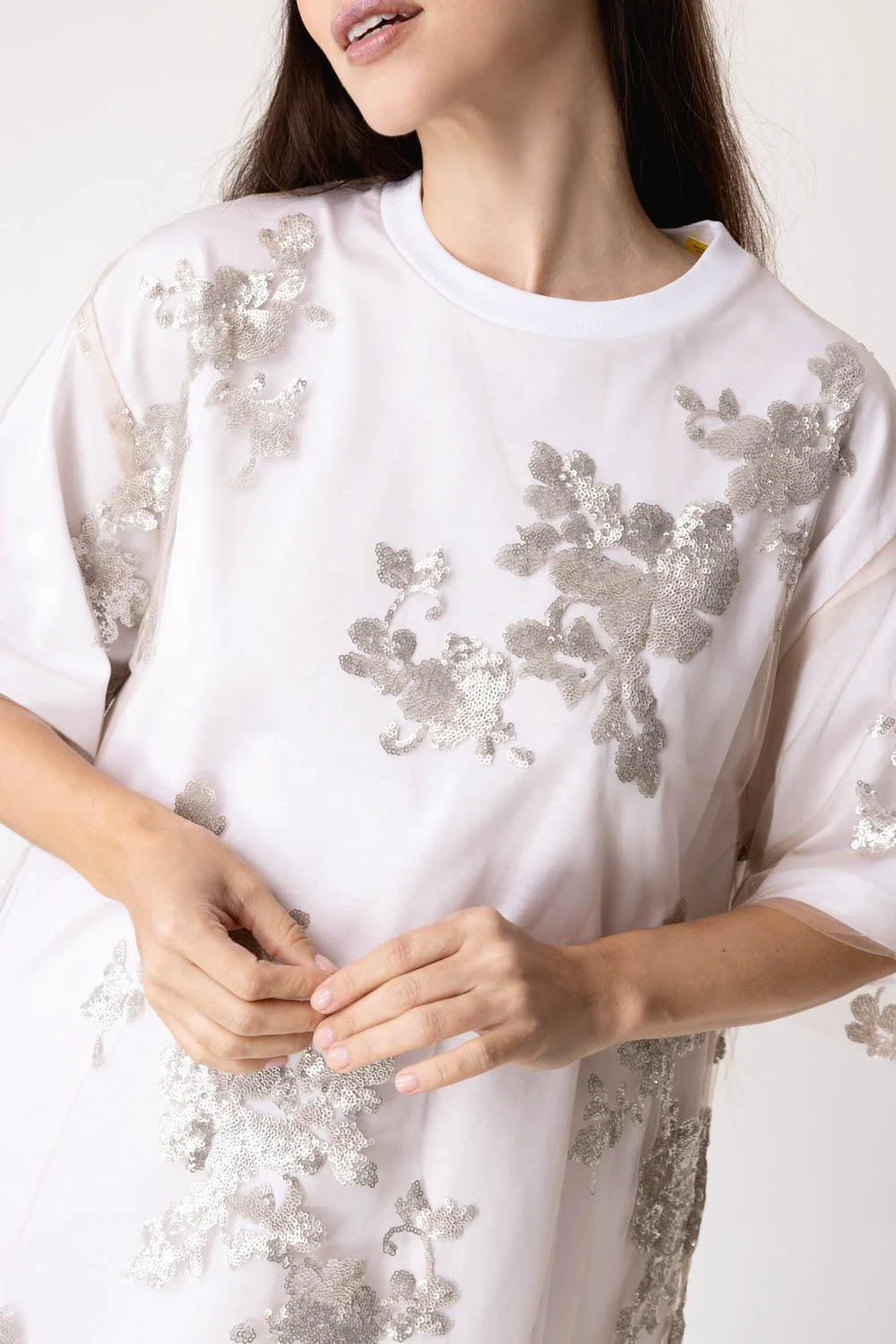 Embellished Relaxed Tee - Image 3
