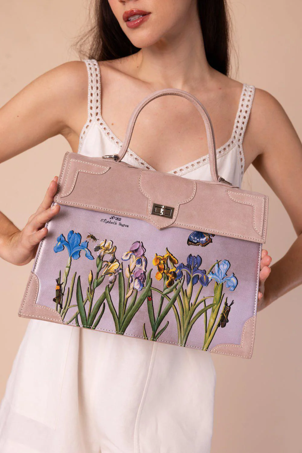 Les Iris Top Handle Bag - Image 4
