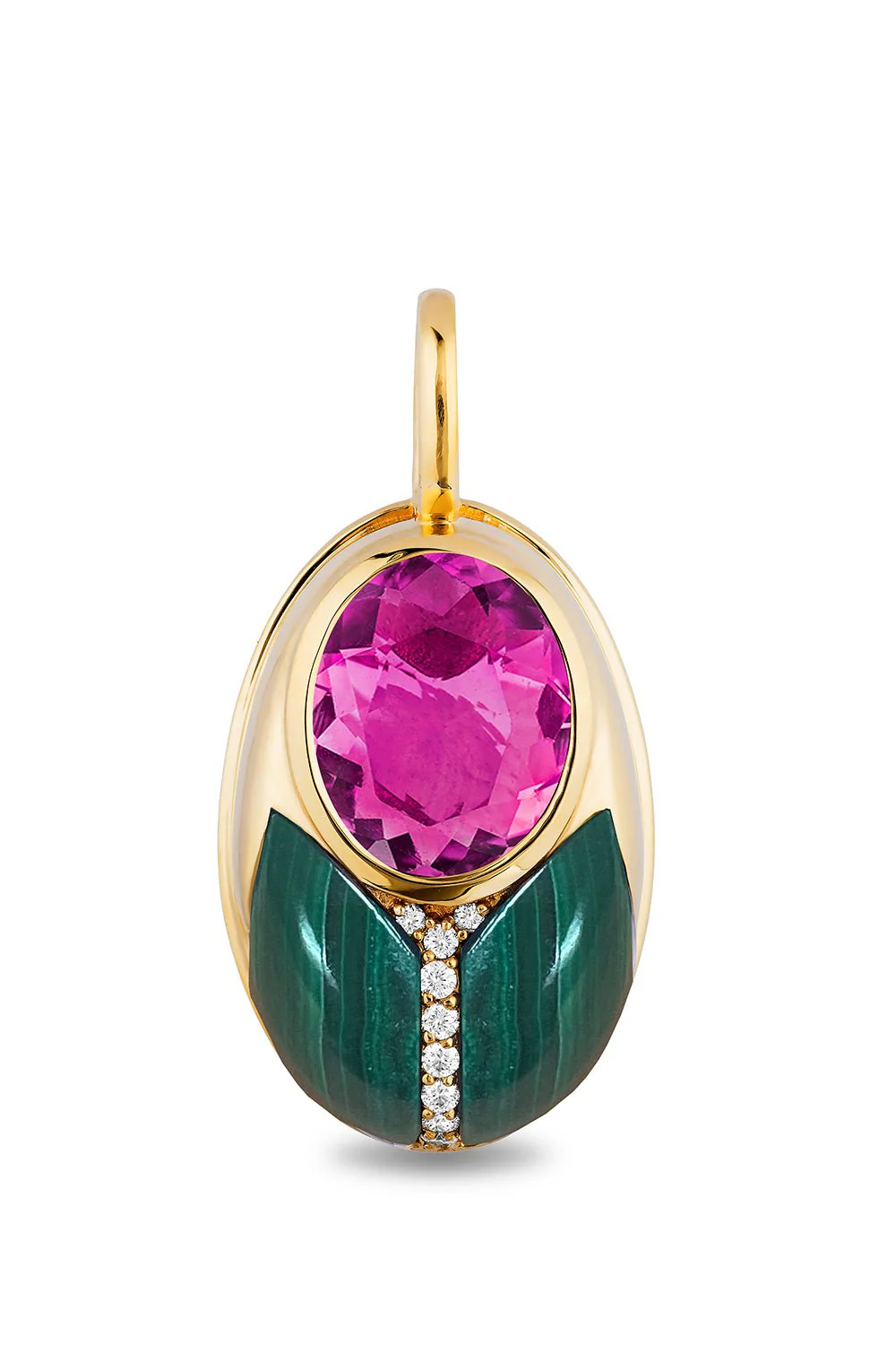 Big Love Bug Malachite Pendant