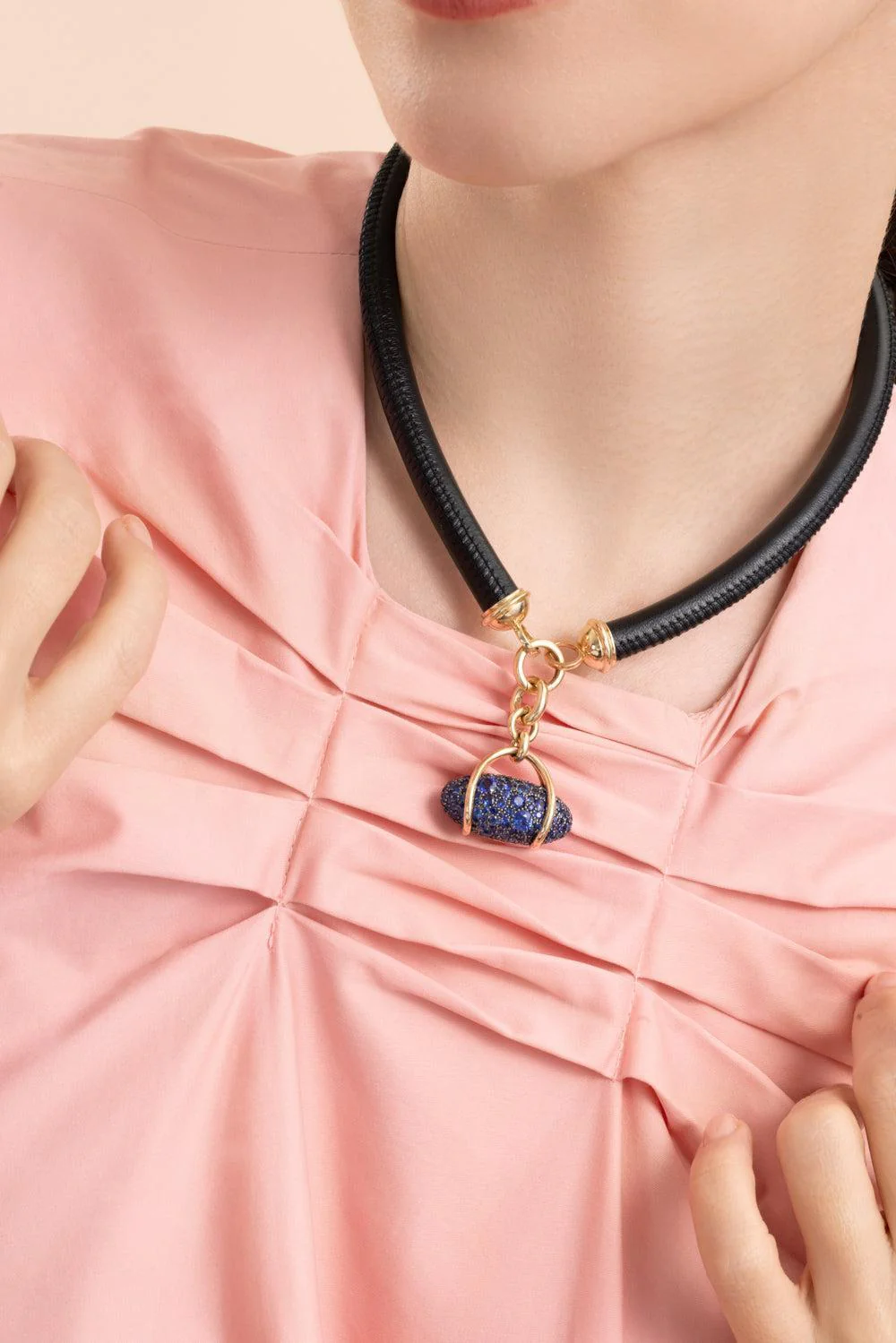 Blue Sapphire Large Vice Pendant - Image 3