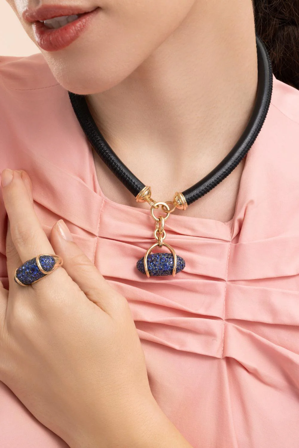 Blue Sapphire Vice Ring - Image 2