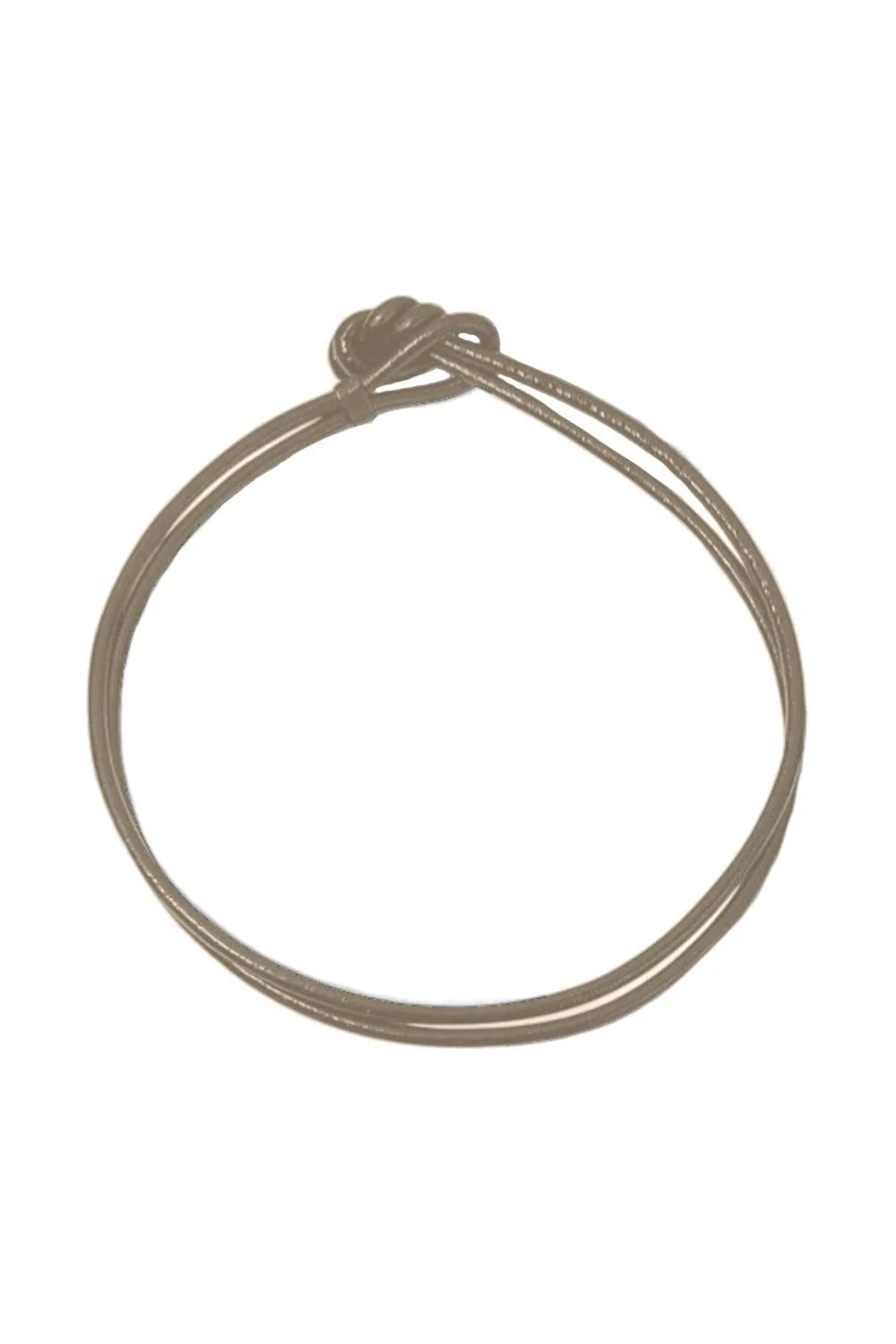 Double Italian Torque Necklace - Taupe
