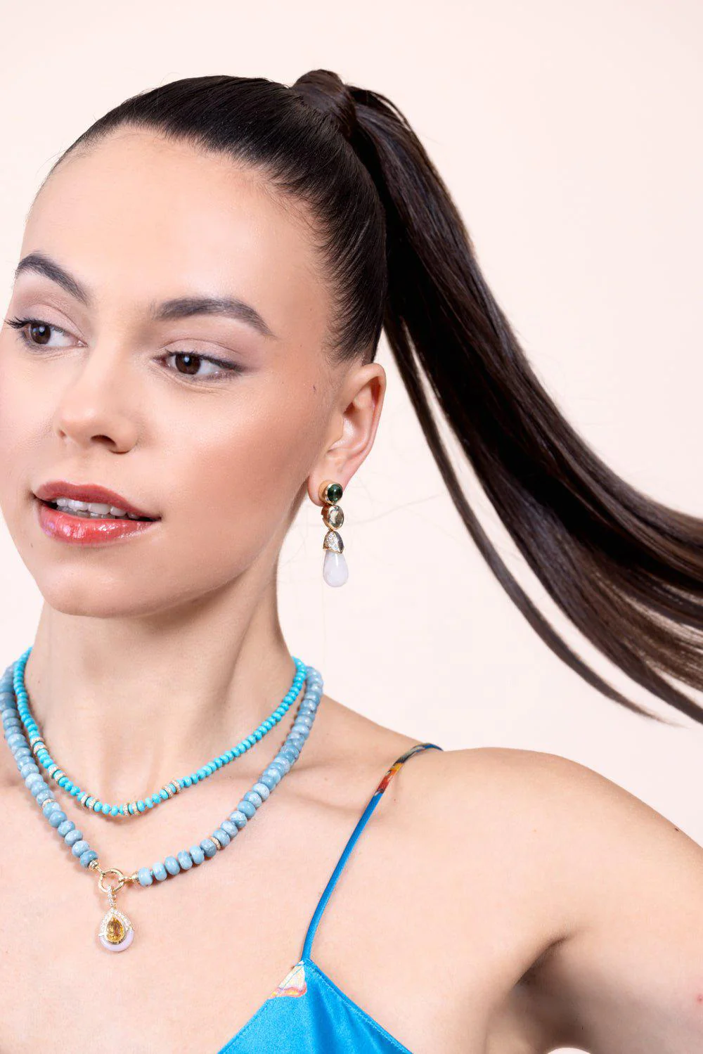 Drop Drop Statement Earrings - Image 3
