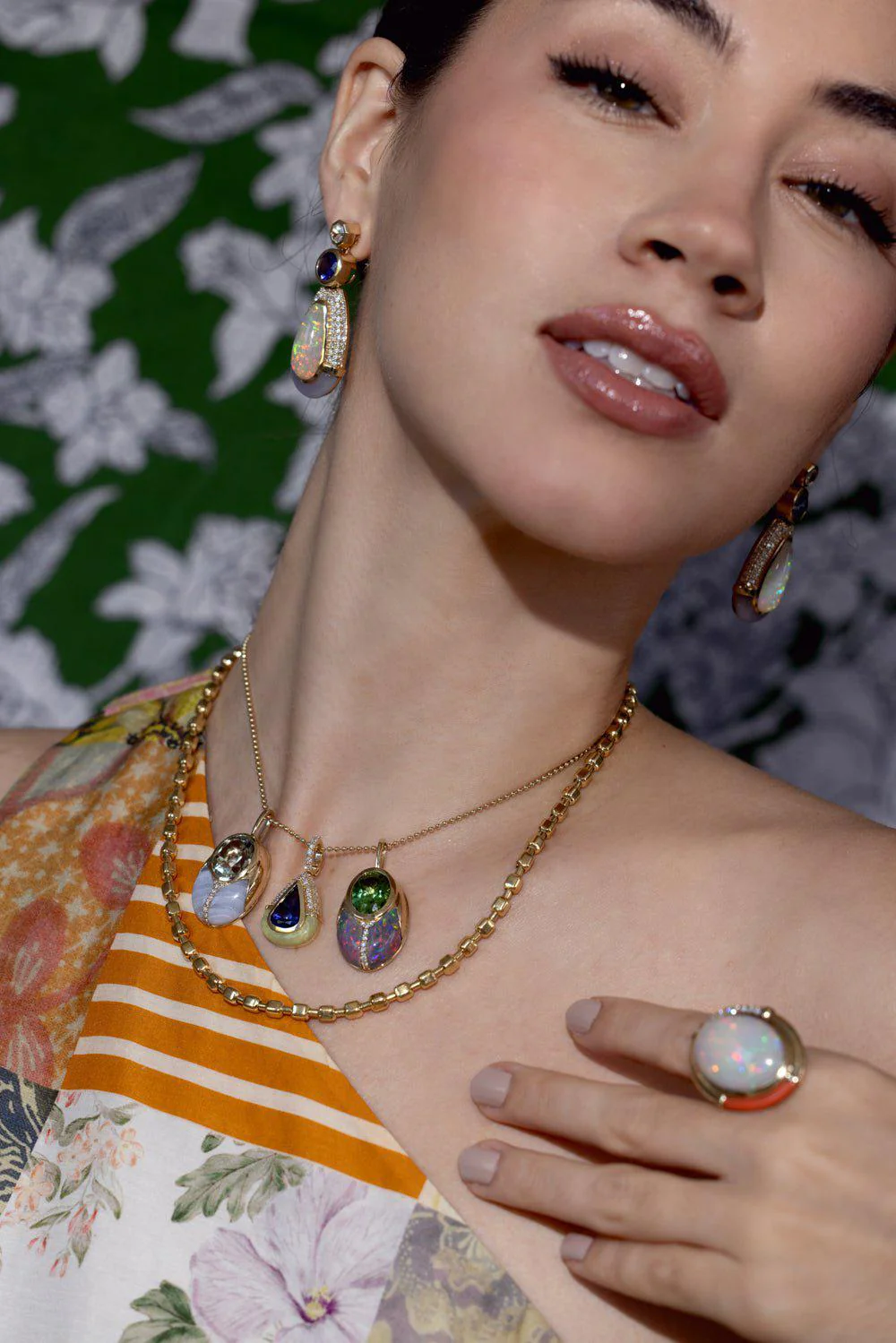 Large Nugget Chain Necklace - Image 3