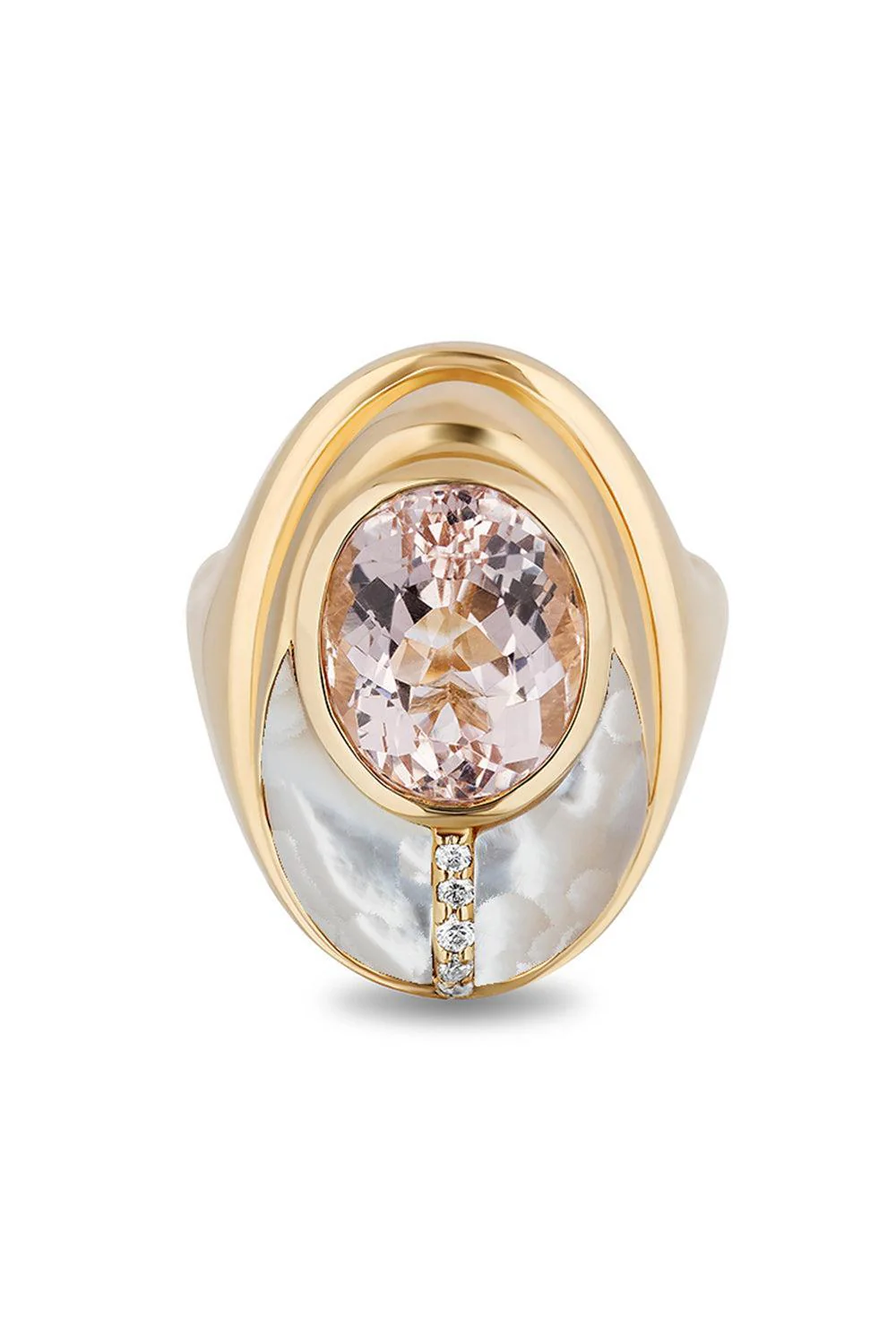 Morganite Love Bug Ring