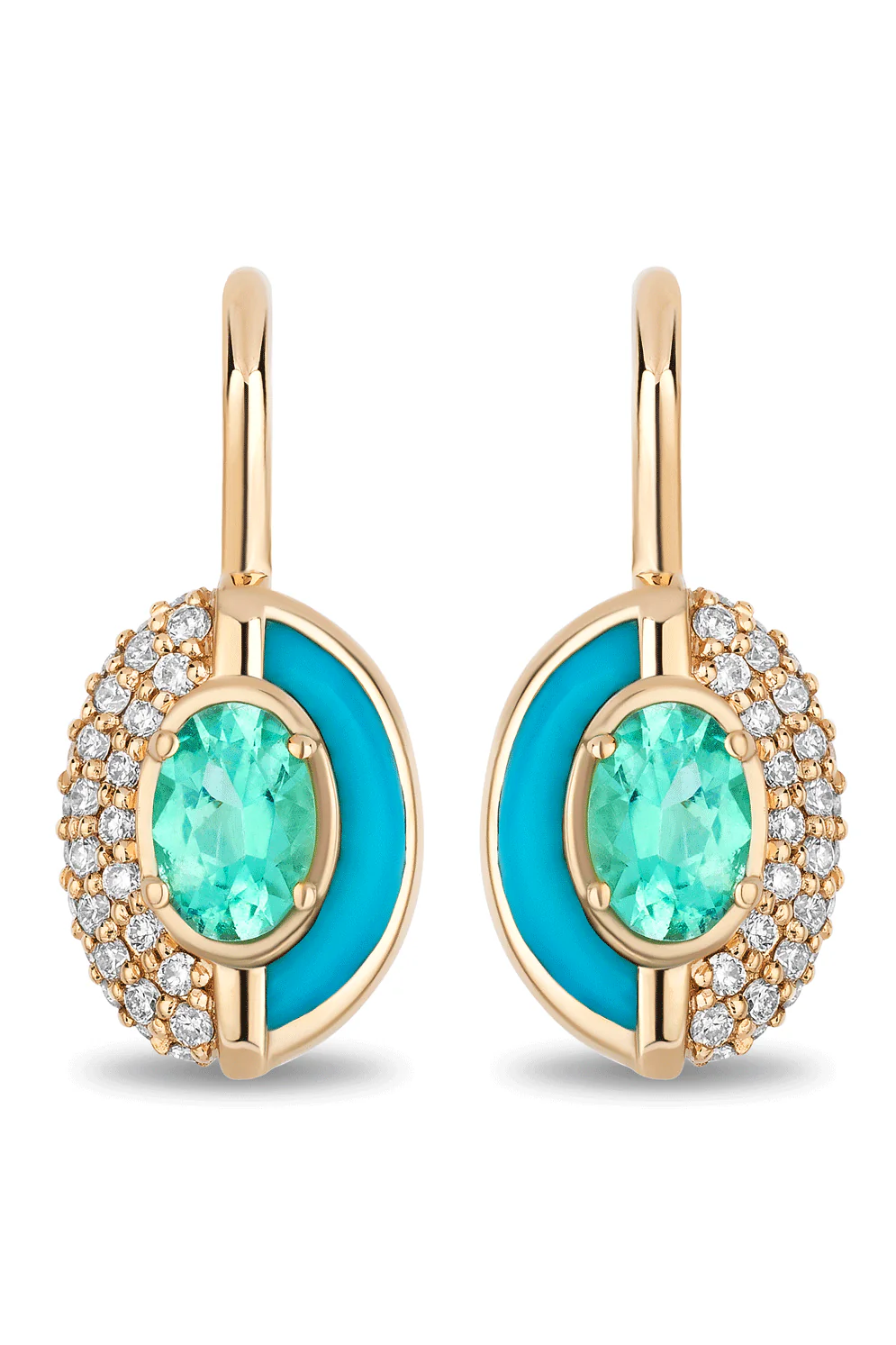 Paraiba Tourmaline Sugar And Spice Mini Drop Earrings