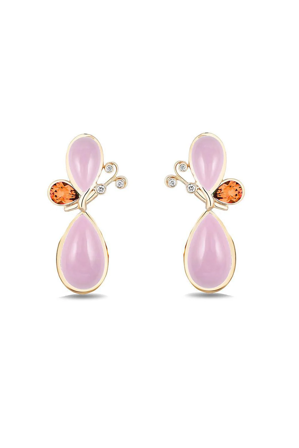 Pink Opal Butterfly Effect Earrings