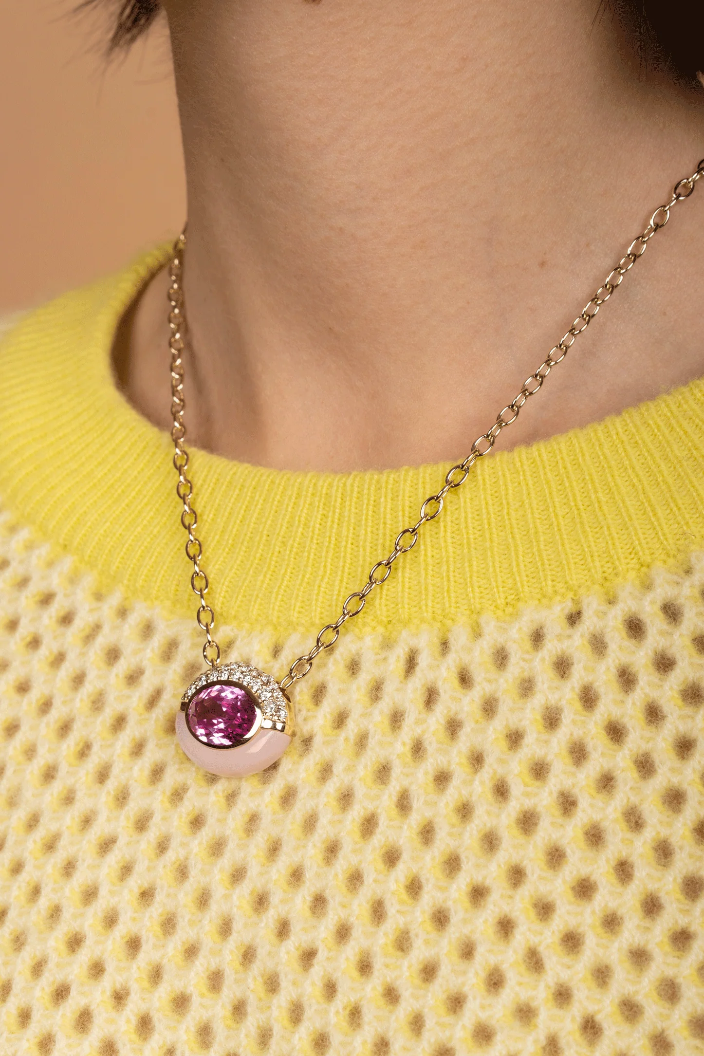 Pink Opal Sugar And Spice Necklace - Image 2