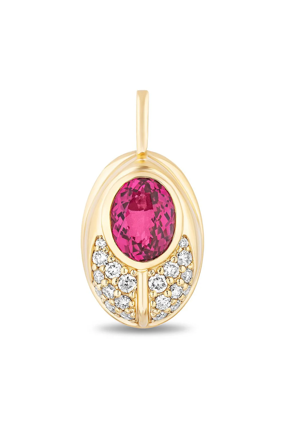 Pink Topaz Love Bug Pendant