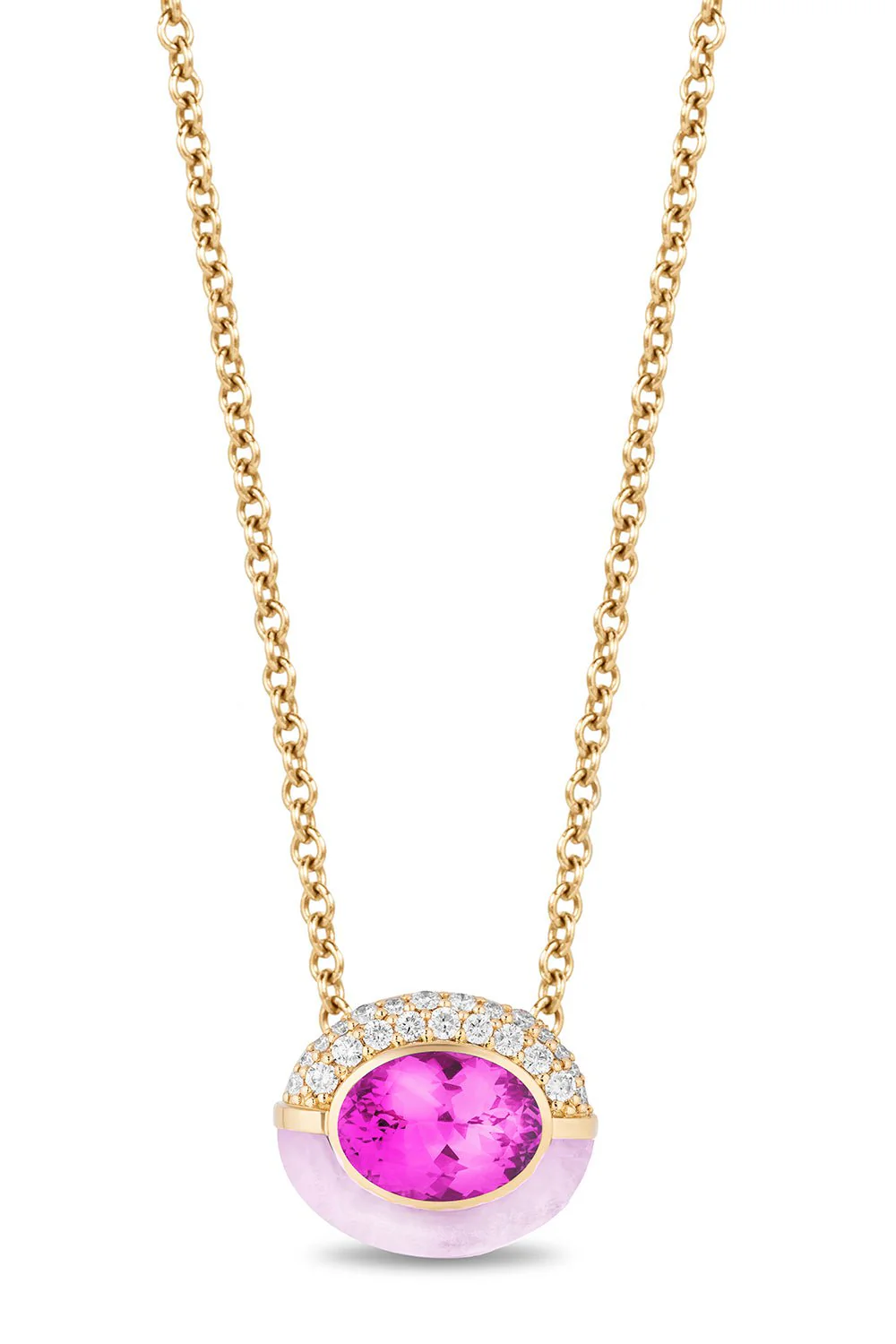 Purple Opal Sugar And Spice Oval Necklace