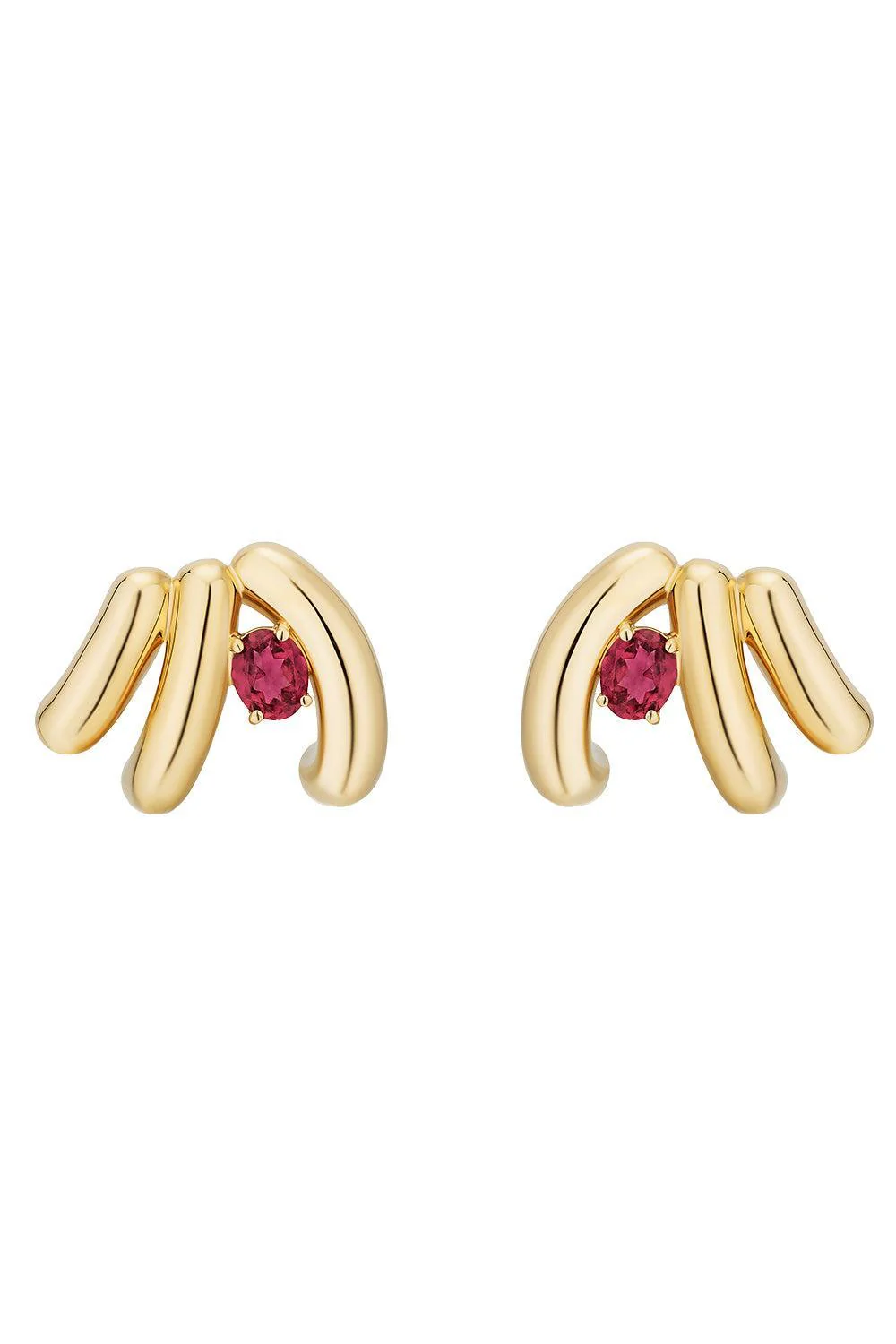 Rubellite Siren Cove Ear Climber