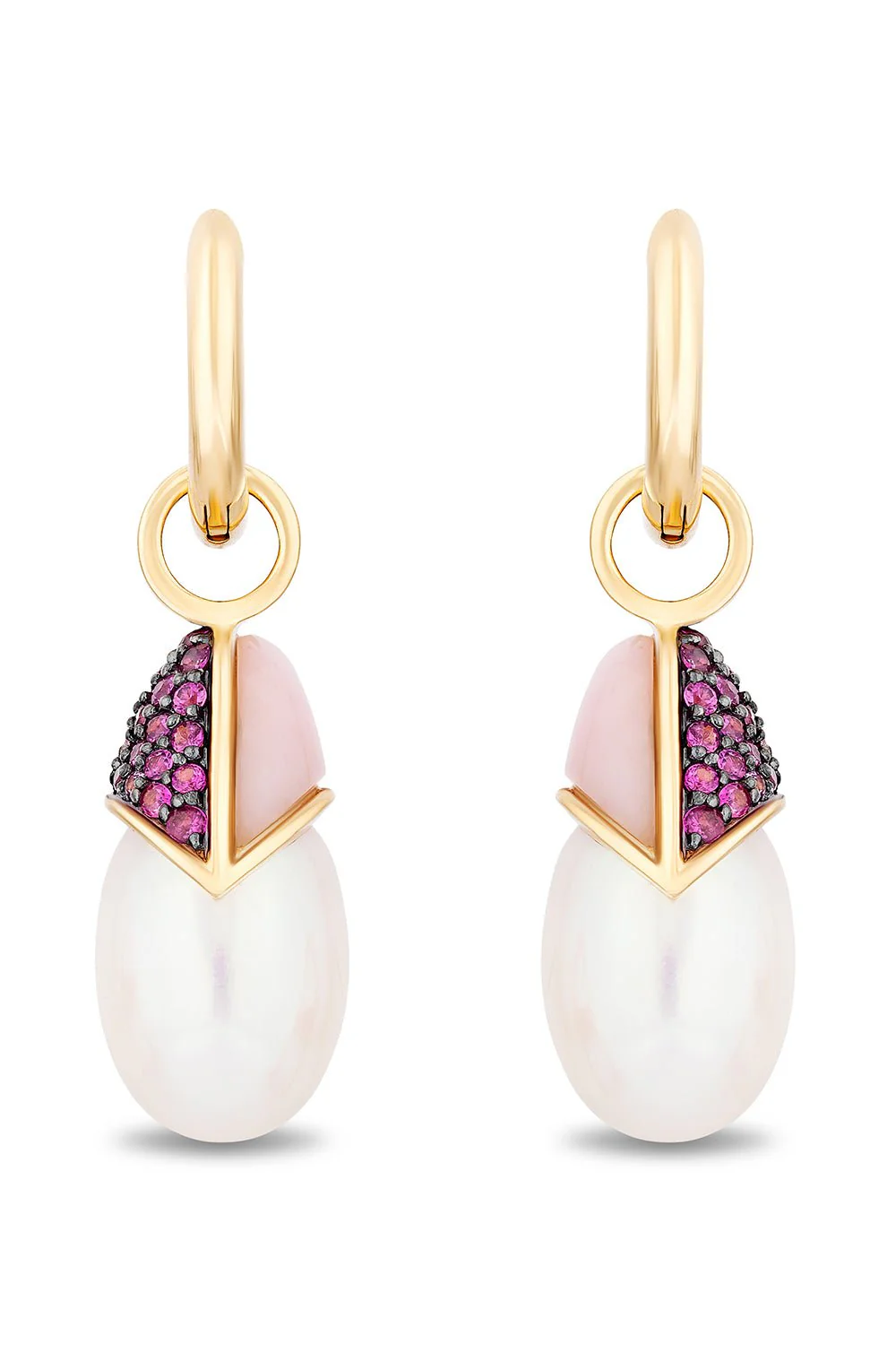 Scottie Pearl Huggie Earrings