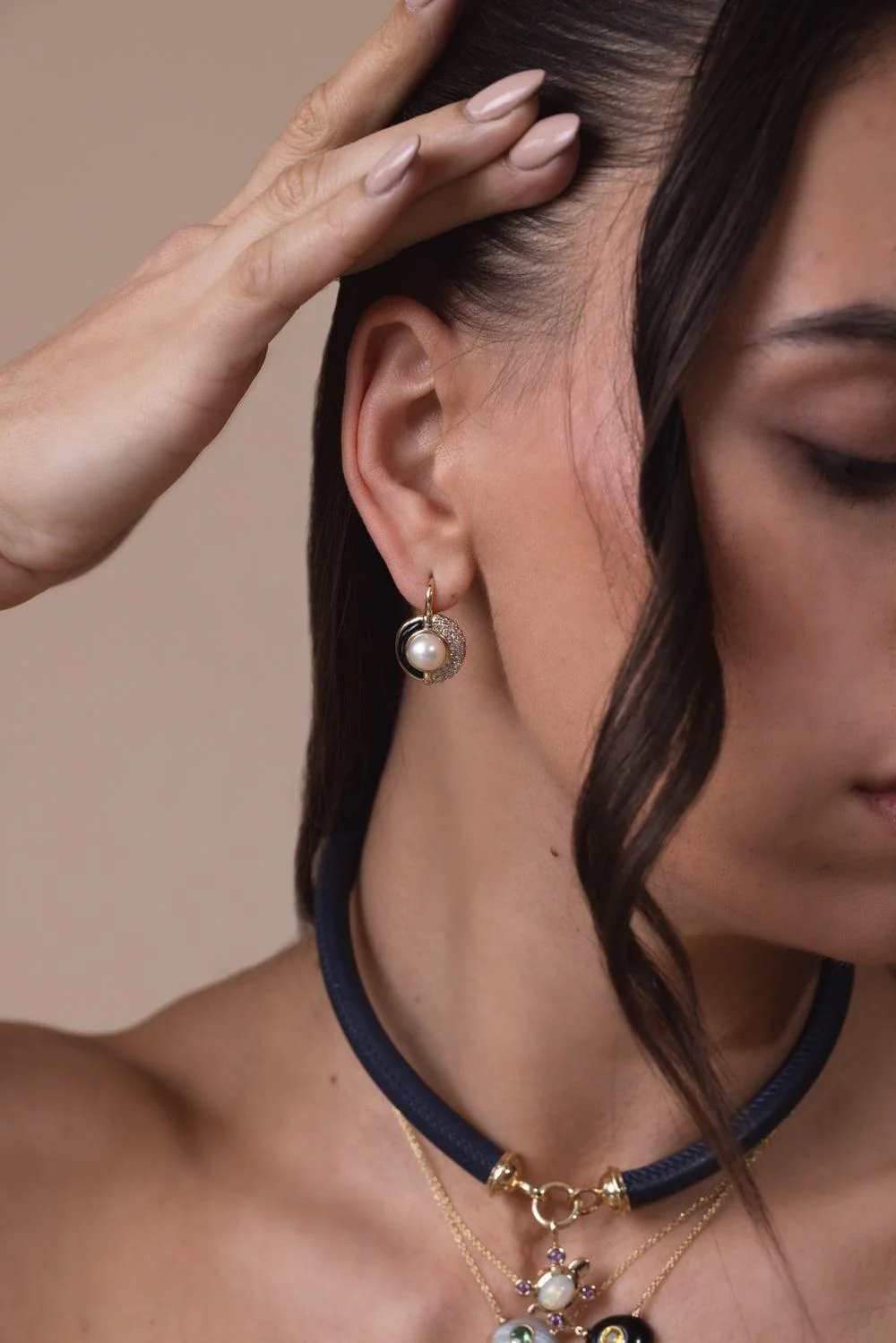 Sugar and Spice Pearl Drop Earrings - Image 5