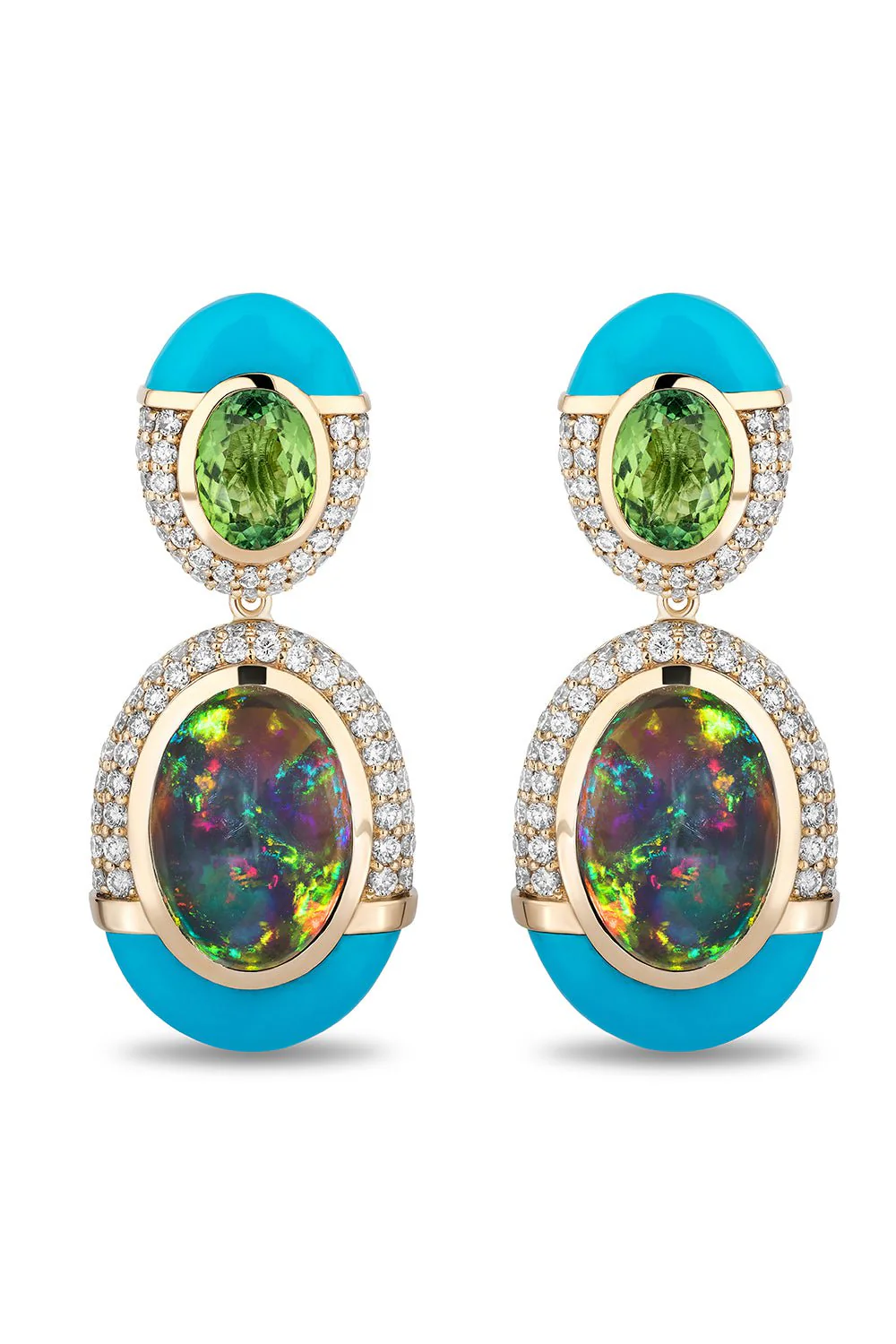 Tourmaline Drip Drop Earrings