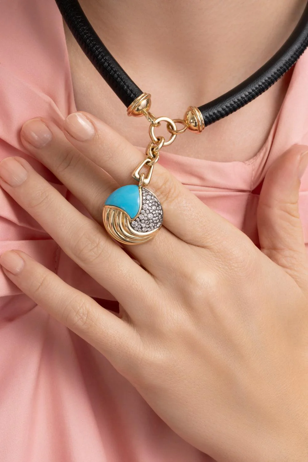 Turquoise Large Elements Pendant - Image 3