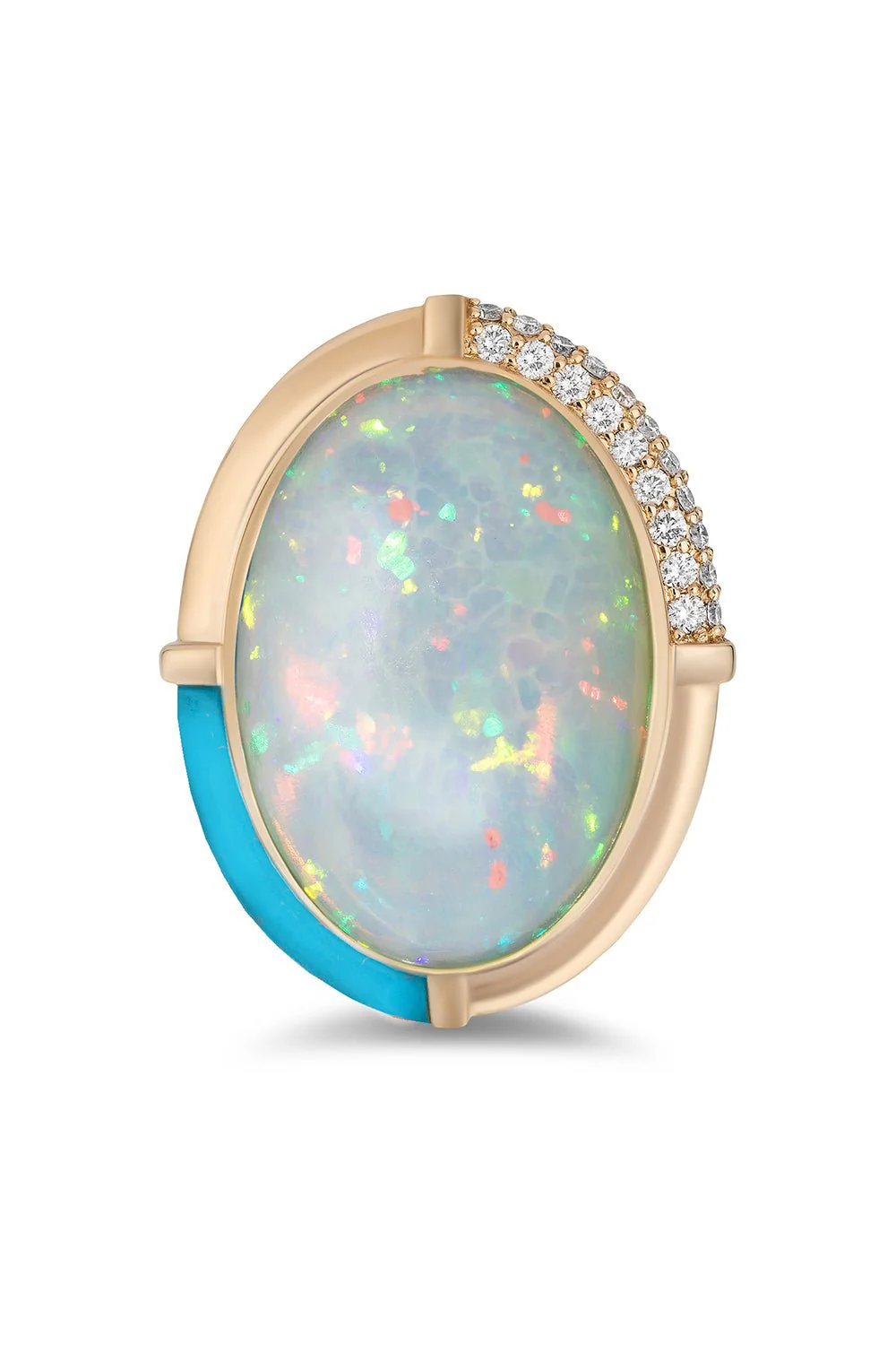 Turquoise Sugar And Spice Cocktail Ring