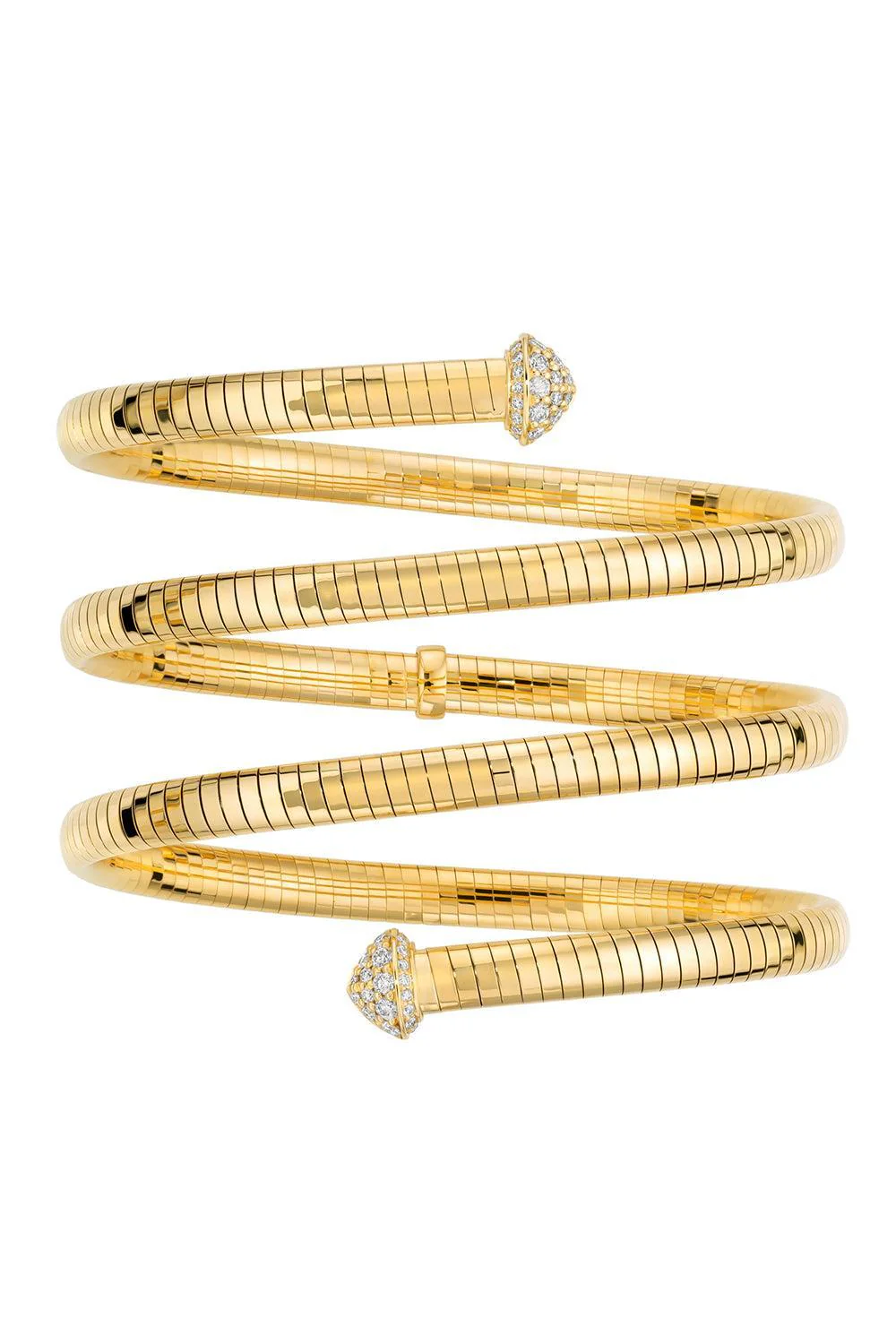 Rugiada 3 Row Diamond Tip Serpent Bracelet