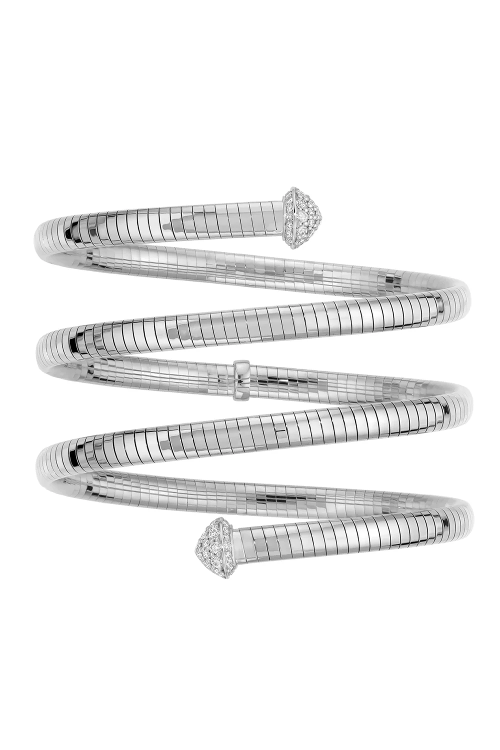 Rugiada 3 Row Diamond Tip Serpent Bracelet - Image 5