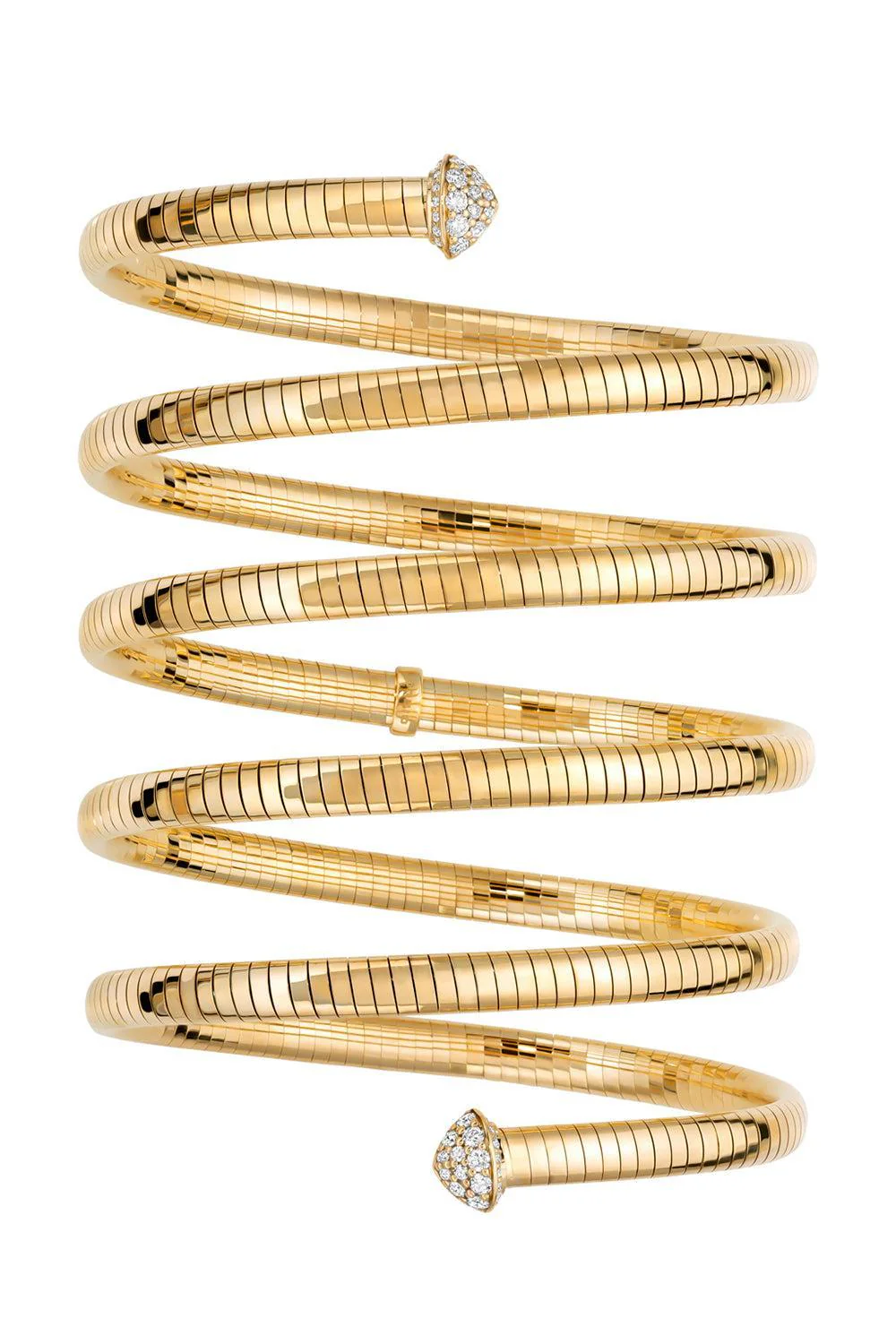 Rugiada 5 Row Diamond Tip Serpent Bracelet