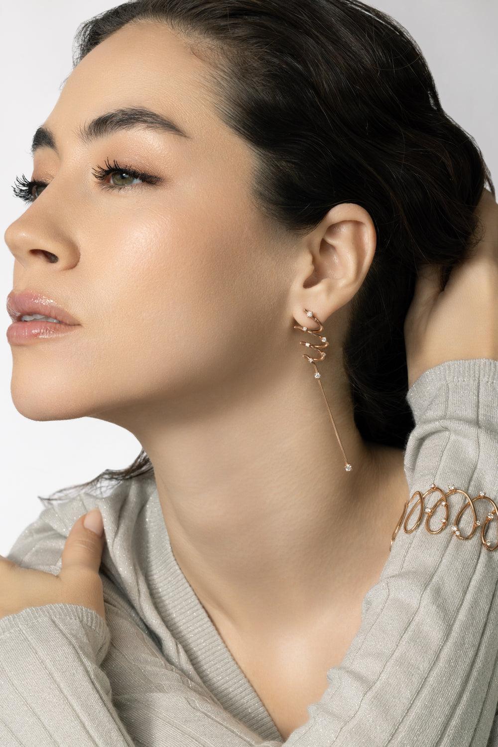 Rugiada Diamond Earrings - Image 2