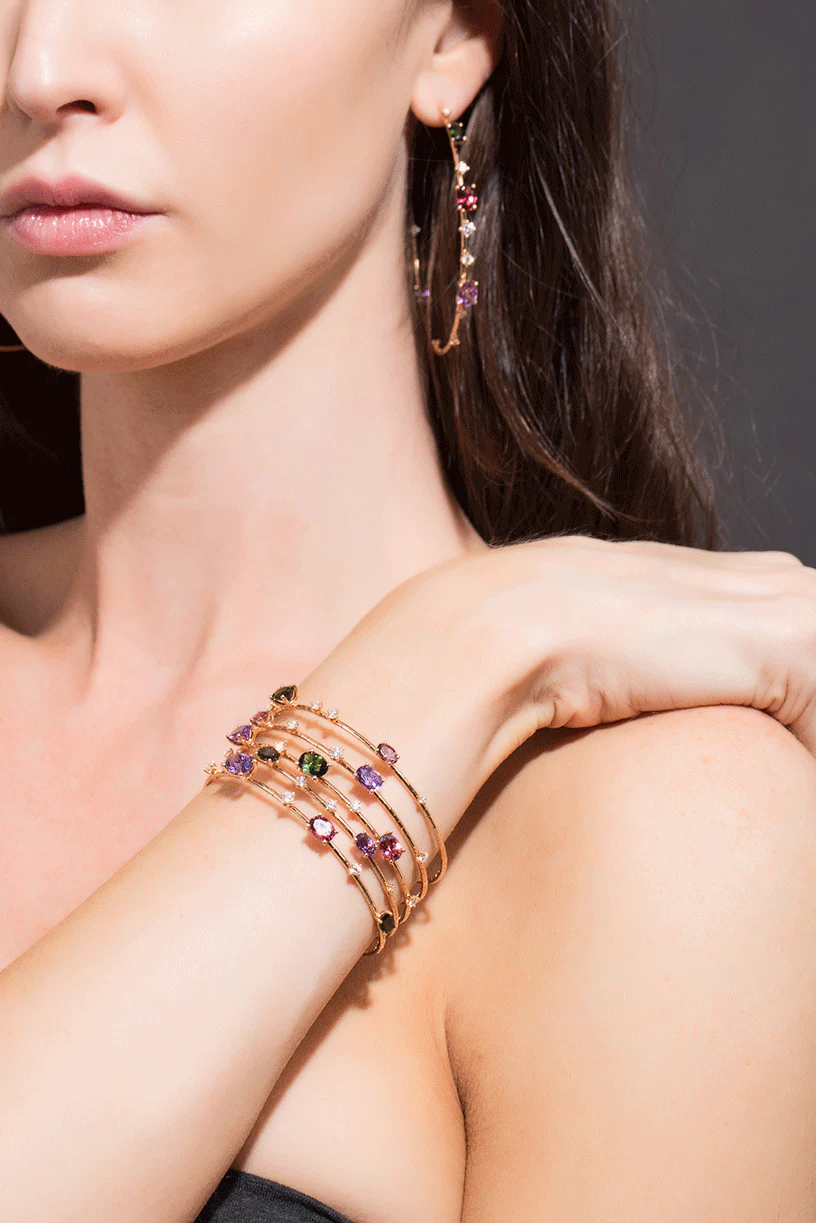 Rugiada Five Wrap Rainbow Bracelet - Image 2