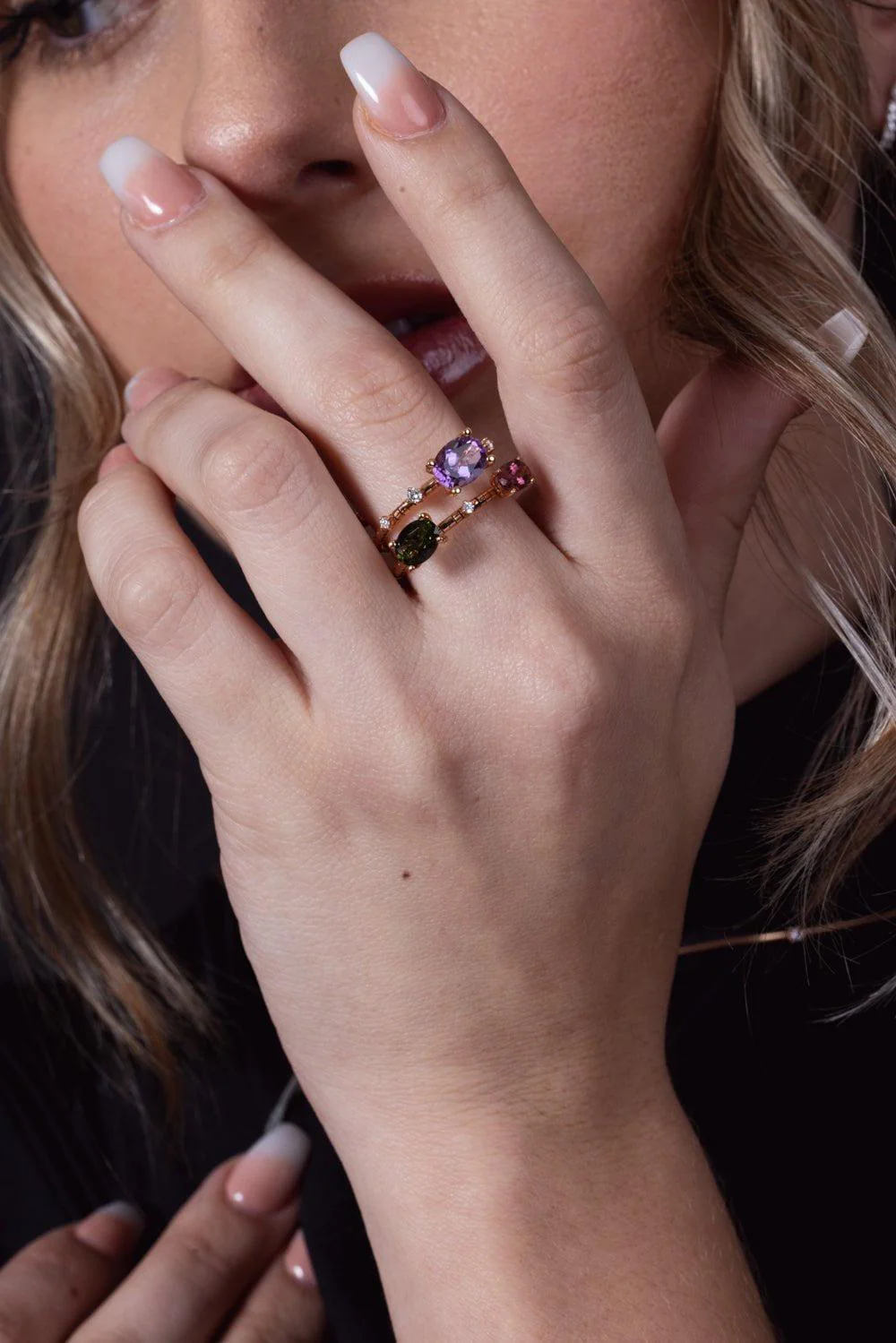 Rugiada Pietre 2 row ring - Image 3