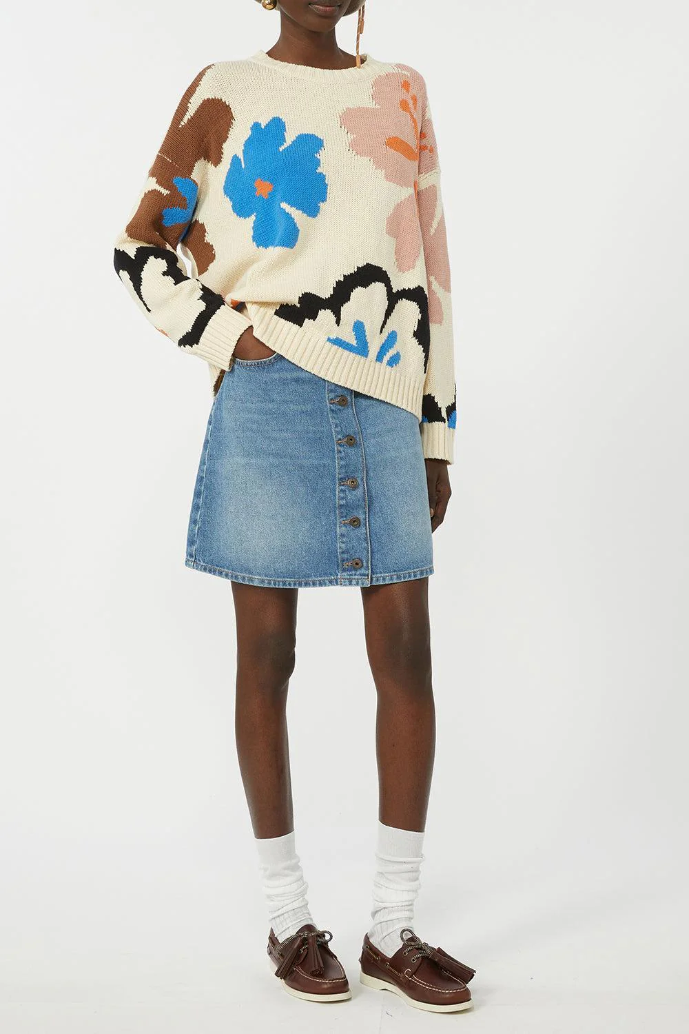 Floral Print Sweater - Image 2