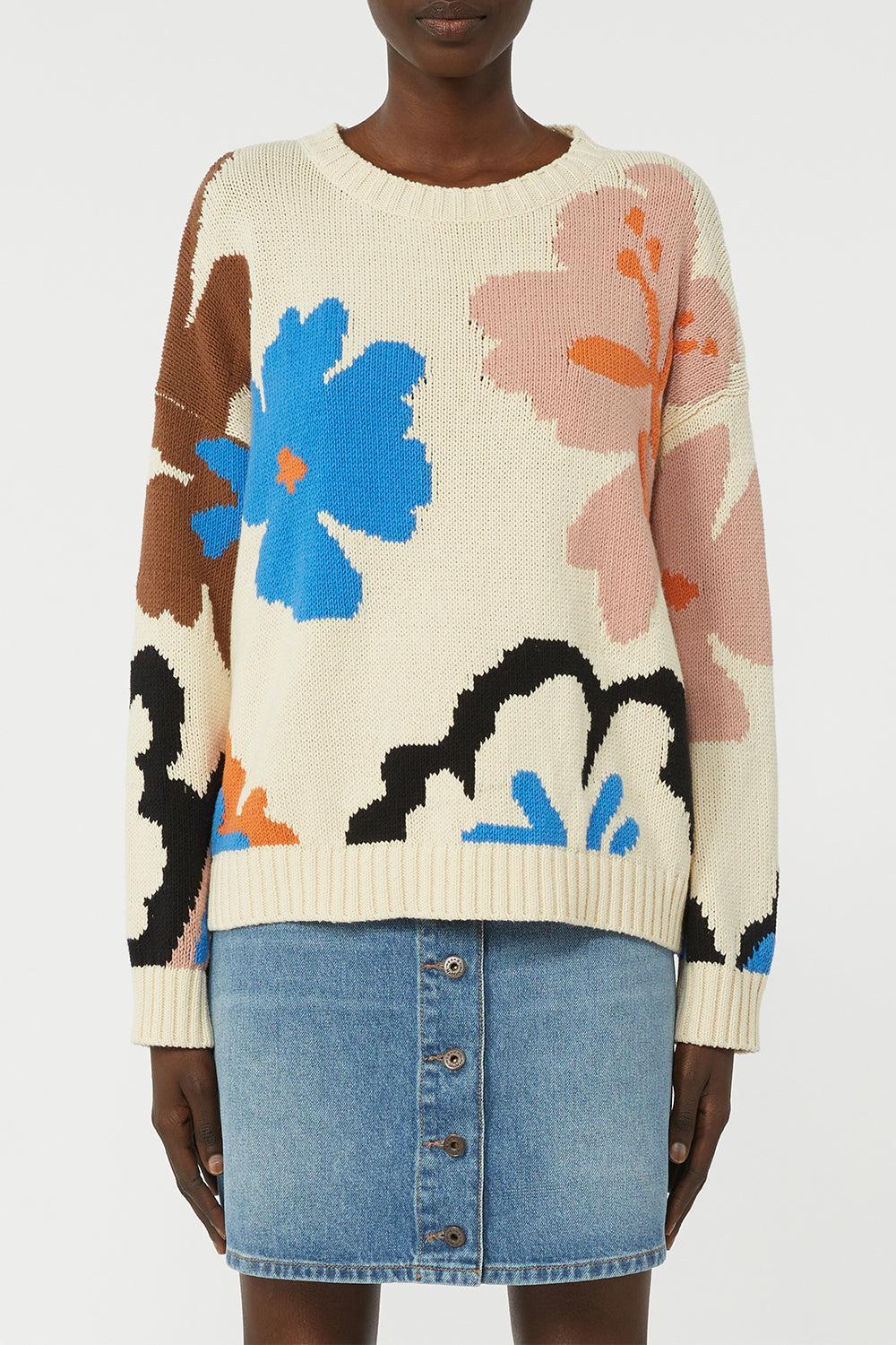Floral Print Sweater - Image 3