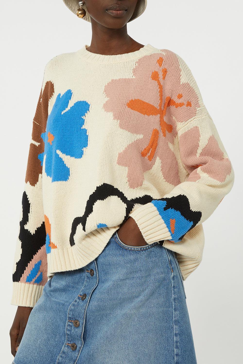 Floral Print Sweater - Image 4