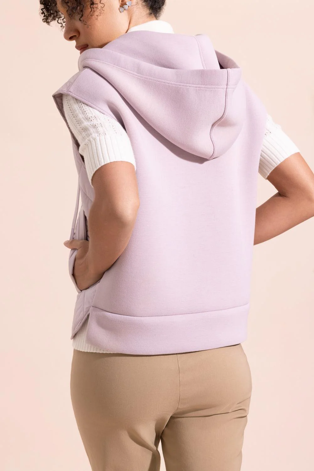 Puffer Vest - Lilac - Image 4