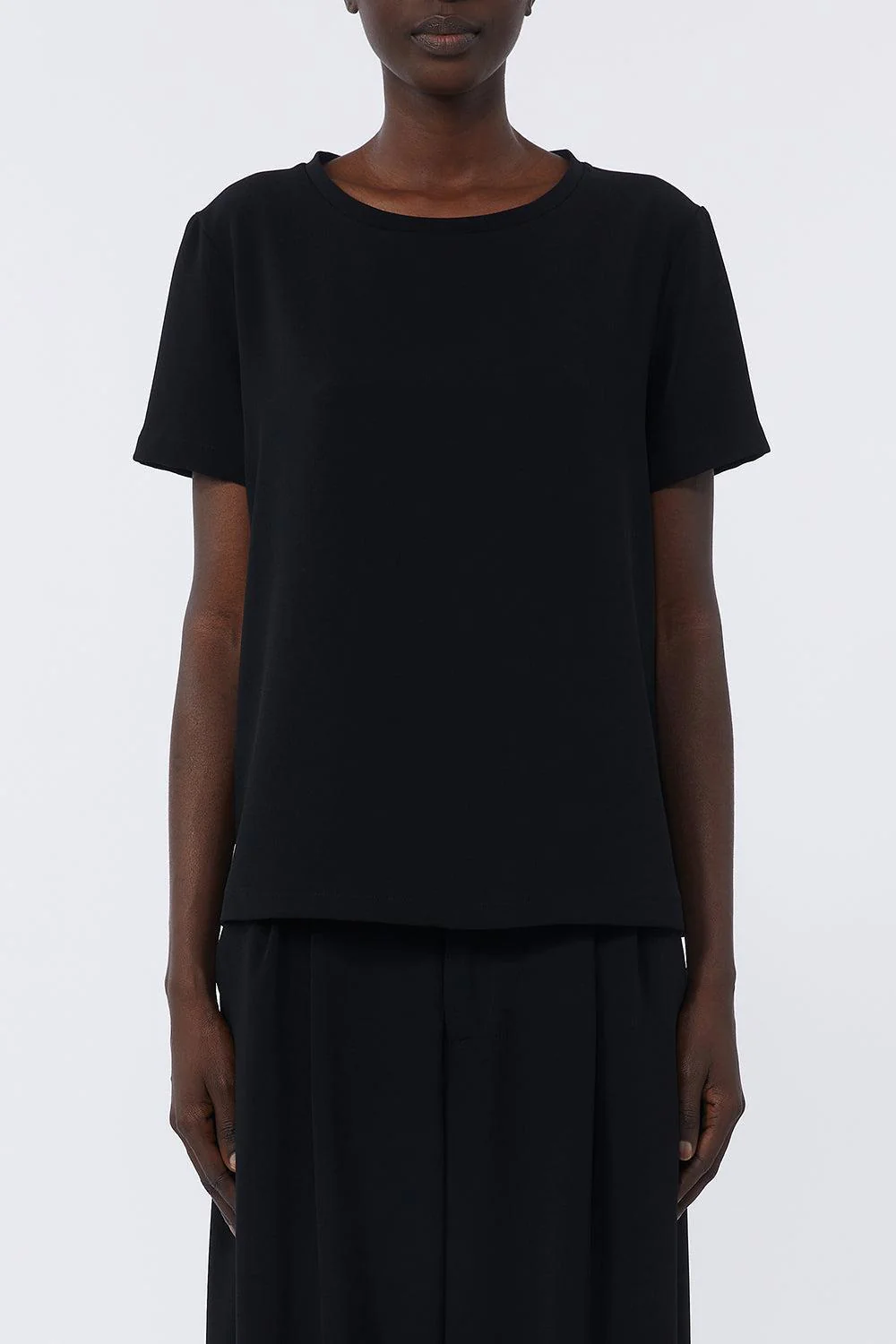 Three Quarter Sleeve T-Shirt - Black - Image 2