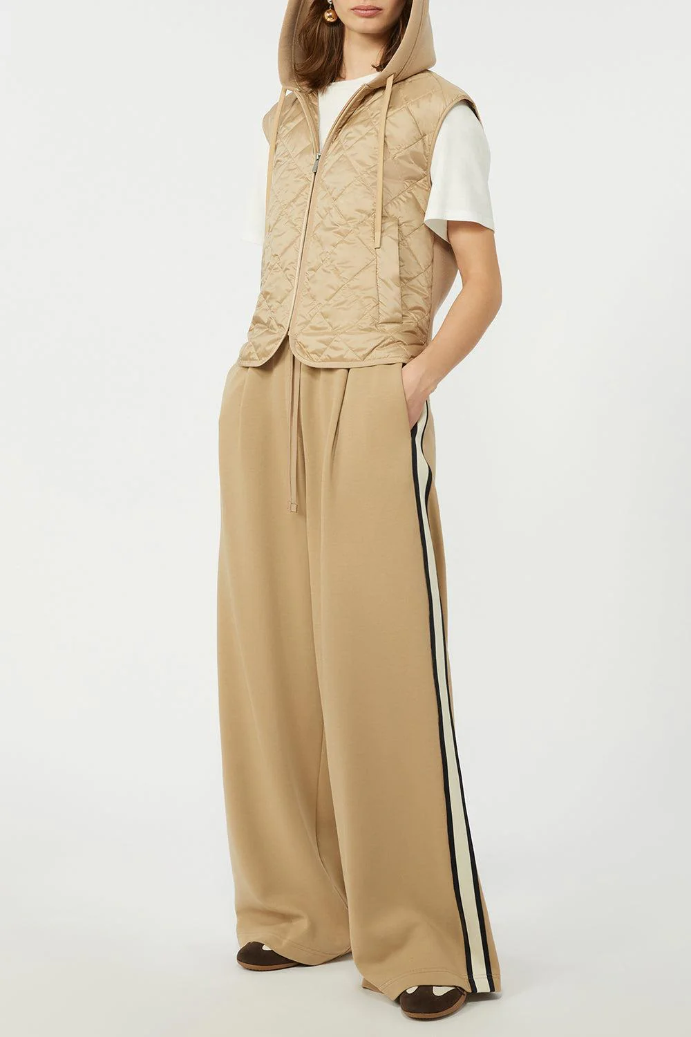 Tie Waist Stretch Track Pant - Image 2